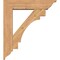 Ekena Millwork Merced Traditional Smooth Bracket w/ Offset Brace, Western Red Cedar, 7 1/2"W x 32"D x 36"H BKT0806X32X36MRC01SWR - alternate 3